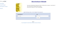 Desktop Screenshot of cylex-branchenbuch-albstadt.de